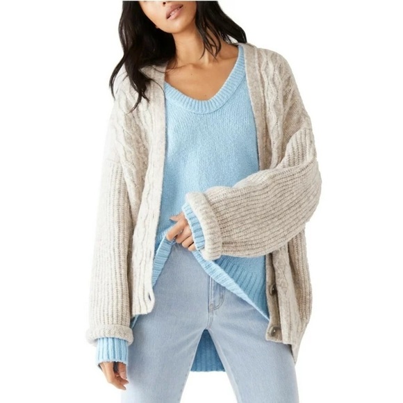 Free People Sweaters - Free people Molly cable cardigan